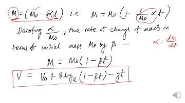 The Rocket Systems of variable mass