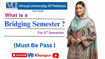 𝐖𝐡𝐚𝐭 𝐢𝐬 𝐁𝐫𝐢𝐝𝐠𝐢𝐧𝐠 𝐒𝐞𝐦𝐞𝐬𝐭𝐞𝐫 ? 𝐈𝐭𝐬 𝐈𝐦𝐩𝐨𝐫𝐭𝐚𝐧𝐜𝐞  |  𝐁𝐒 5𝐭𝐡 𝐒𝐞𝐦𝐞𝐬𝐭𝐞𝐫 𝐀𝐝𝐦𝐢𝐬𝐬𝐢𝐨𝐧𝐬 | 𝐅𝐚𝐥𝐥 2025 𝐕𝐔 𝐀𝐝𝐦𝐢𝐬𝐬𝐢𝐨𝐧𝐬