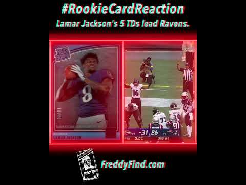Rookie Card Review - Lamar Jackson's 5 TDs leads @BaltimoreRavens over @patriots