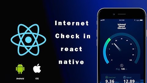 Internet Connection checker in react native by TechWithYasir