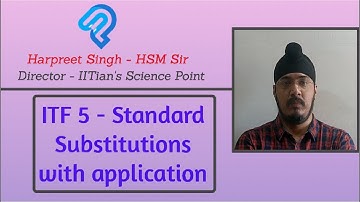ITF 5 | Standard Substitution in Inverse Trigonometric Function | JEE Mathematics by HSM Sir