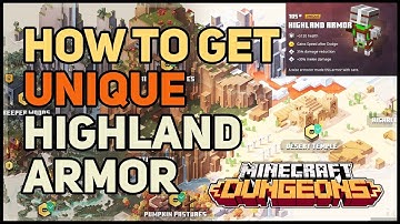 How to get Highland Armor Unique Scale Mail Minecraft Dungeons