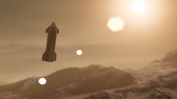 UE4 Starship SpaceX SN8 Model and basic animation