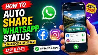 How to Share WhatsApp Status to Facebook & Instagram Automatically | 2025 screenshot 4