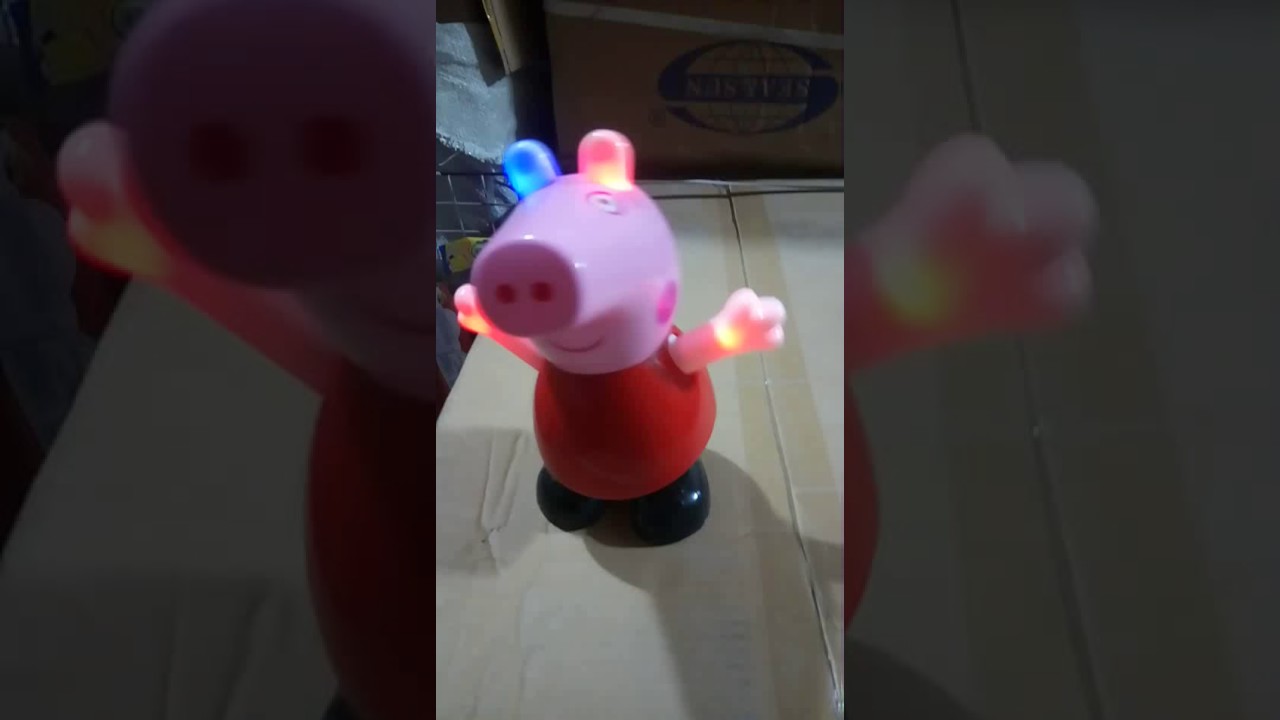 Peppa Pig 粉紅豬小妹跳舞机器人會跳舞的佩佩猪音樂 燈光 Youtube