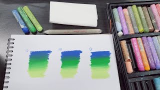 오일파스텔 기초, 오일파스텔 그라데이션하는 3가지 방법, oil pastel drawing(문교오일파스텔)