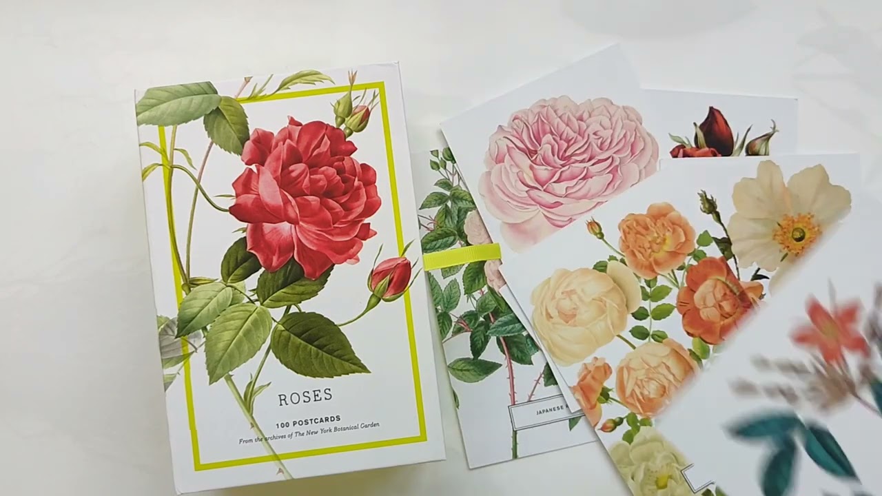 Набор открыток Roses: 100 Postcards from the Archives of The New York Botanical Garden