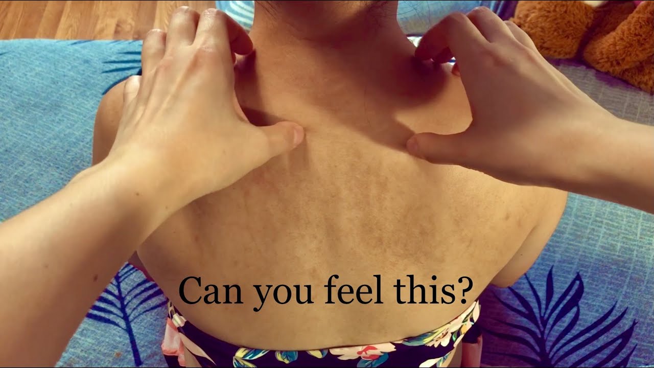 ASMR Challenge! BACK SCRATCHING YOU CAN FEEL! (Use Headphones) ❤️
