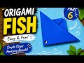 How to Make Easy Origami Fish 🐟 | Simple Paper Craft for Beginners | Part 6