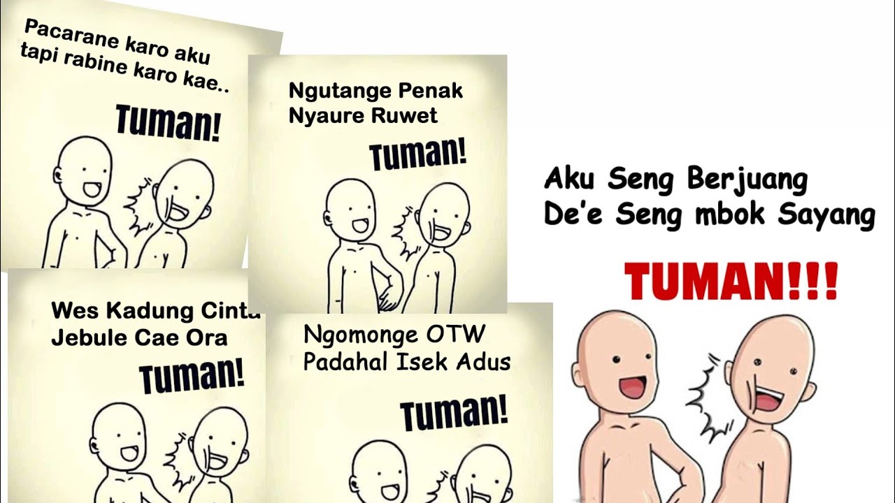 Viral Meme Tuman Kocak Bahasa Jawa Status Whatsap Youtube