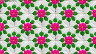 Woolen flower sitting mat design-DIY doormat making-how to make ason,rugs,tablemats