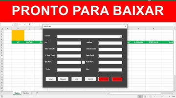 FORMULÁRIO para SALVAR VENDAS PARCELADAS no EXCEL VBA - PRONTO PARA BAIXAR