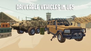 Setup a vehicle in under 20 minutes in UE5! easiest way to setup a vehicle!