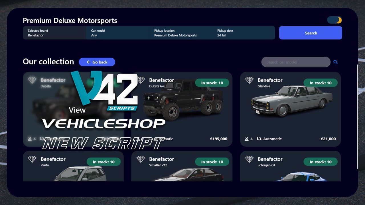 [QB-Core] Vehicleshop FiveM Script (Showcase) | v42 - Scripts - YouTube