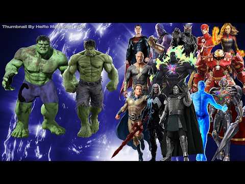 Hulk 2008 & Hulk 2003 VS 3 Rounds Of Marvel And DC