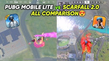 PUBG MOBILE LITE vs SCARFALL 2.0 😱 WHICH IS BEST LOW END GAME IN INDIA 🤔 ALL COMPARISON BY AaDi Gam.