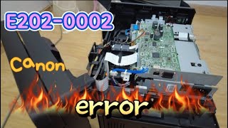 How to fix Printer Canon error E202-0002/Two ways