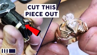 Sizing Down A Gold Claddagh Ring | Massoyan Studio