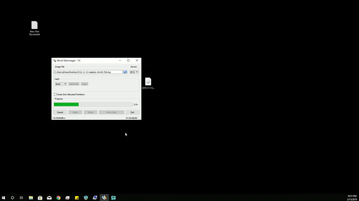 Burning IMG files to SD Cards with Win32 Disk Imager