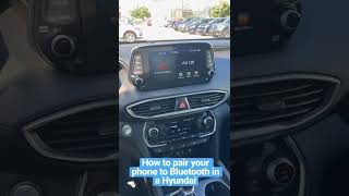 How to pair your cellphone to Bluetooth in a Hyundai