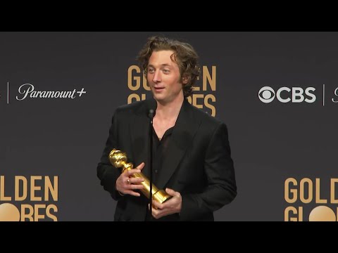 Jeremy Allen White Calls Calvin Klein Ad Attention 'Bizarre' After Golden Globes Win