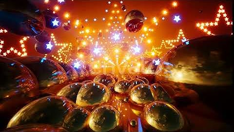 Neon Glowing Stars Tunnel 60fps | Motion Graphics - Envato elements