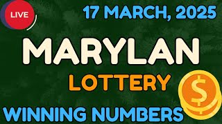 Maryland Midday Lottery Results For - 17 Mar, 2025 - Pick 3 - Pick 4 - Pick 5 - Powerball -Cash4life