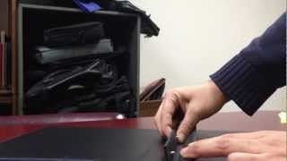 How to assemble a screw post portfolio book