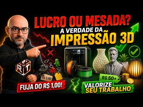 Como REALMENTE ganhar dinheiro com Impressão 3D