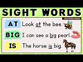 Lets read  sight words sentences  at big is  practice reading english  teaching mama