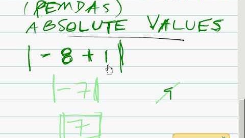 PEMDAS and the mysteries of absolute values
