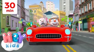 Our car had to STOP! 🛑 | Red Car Cartoons & Songs for Kids | HeyKids Nursery Rhymes