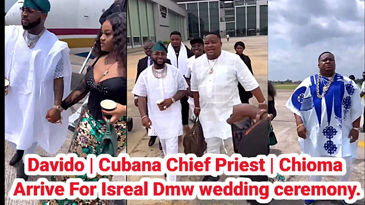 The Moment Davido Cubana Chief Priest and Chioma Arrived For The Wedding Ceremony Of Isreal Dmw.