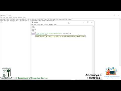 Python program to swap two variables