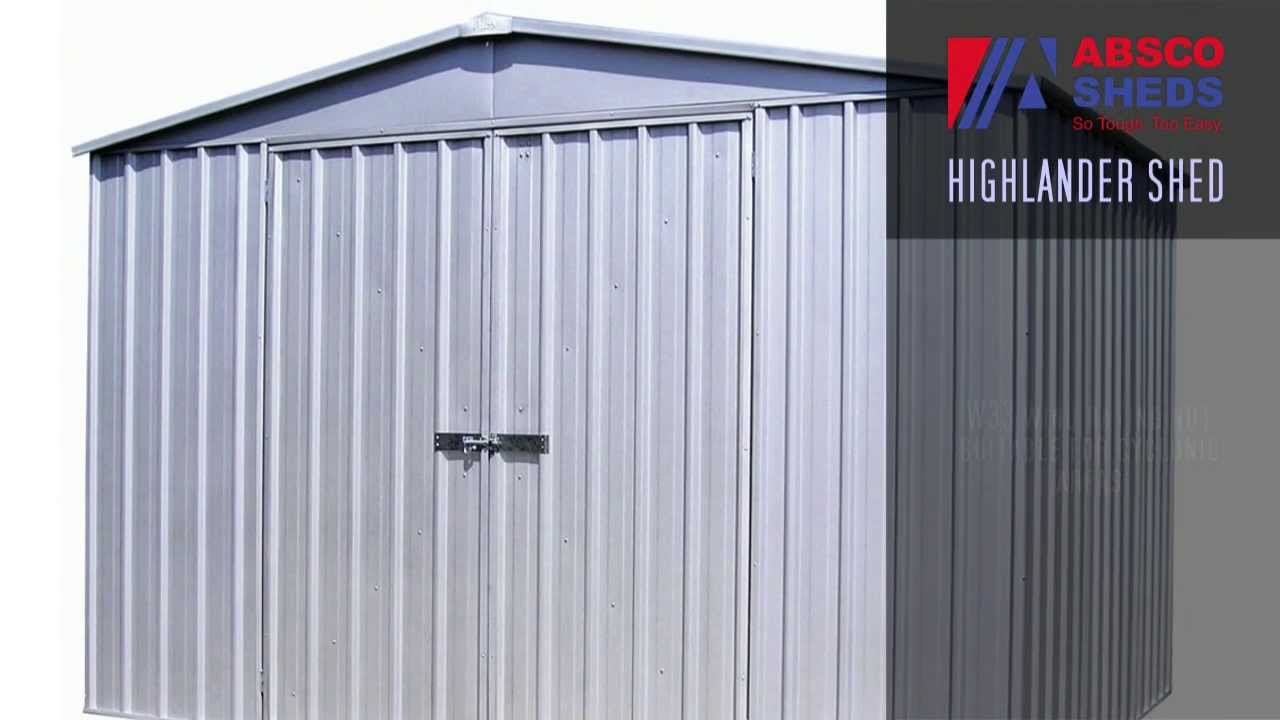 Absco Highlander Extra High Garden Shed Youtube