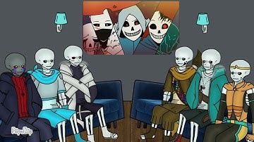 Sans Aus react to... (Part 7) | Original Multiverse + My Nightmare react to...