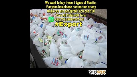 #Export to Another Country. We Want to buy this type of waste Plastic items recycling drums.