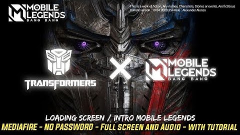 Transformers  X Mobile Legends | Loading Screen Intro Mobile Legends