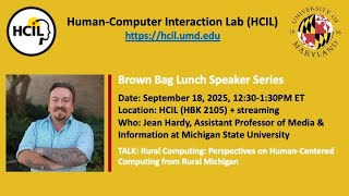 HCIL Brown Bag Speaker Series: Jean Hardy (September 2025)