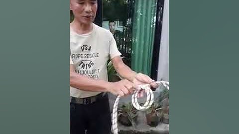 Triple Bowline as an Improvised Harness