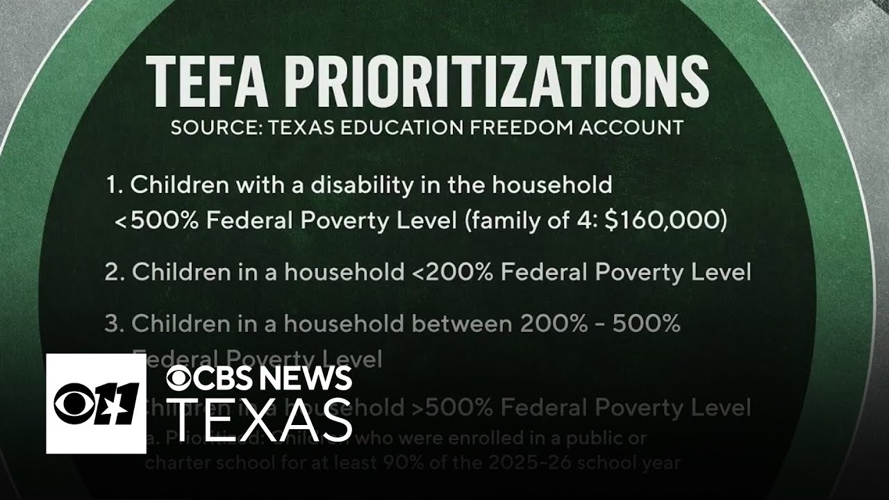 Texas school voucher applications open this week - YouTube