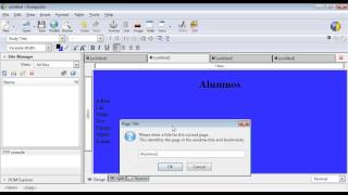 Creacion de pagina web basica con Kompozer