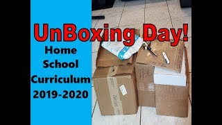 Unboxing 2019-2020 Homeschool Curriculum #homeschoolcurriculum