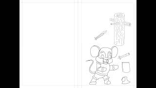5-15-2026 2-2 | Converting 'The Loyal Mouse' into a Coloring Page | Krita Speedpaint