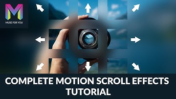 Complete Motion Scroll Effects Tutorial for Adobe Muse | Adobe Muse CC | Muse For You