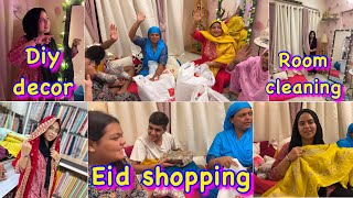 Room cleaning & Eid shopping for Family ❤️ | ibrahim family vlogs