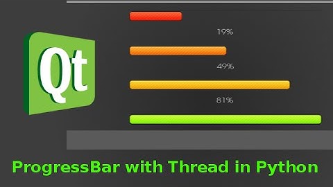 Python PyQt Progress bar with Thread