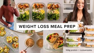 1 hour weight loss meal prep  95g protein per day + super easy (pt 4)