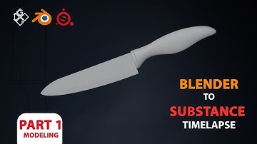 Blender tutorial _ modeling knife part 1 _ substance painter tutorial 