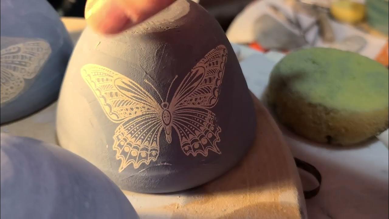 Underglaze Transfer Decals onto Bisque Pottery 